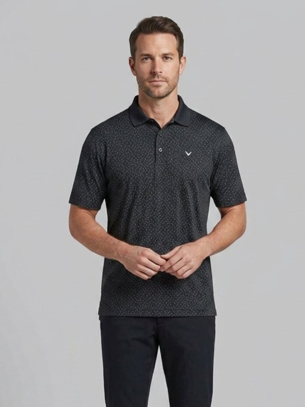 Callaway Black Opti Dri Golf Polo